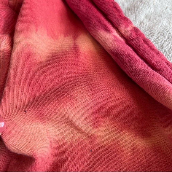 Free People Boho Floral Embroidered Tie Dye Distressed Zip-Up Hoodie Sweatshirt - Picture 14 of 17